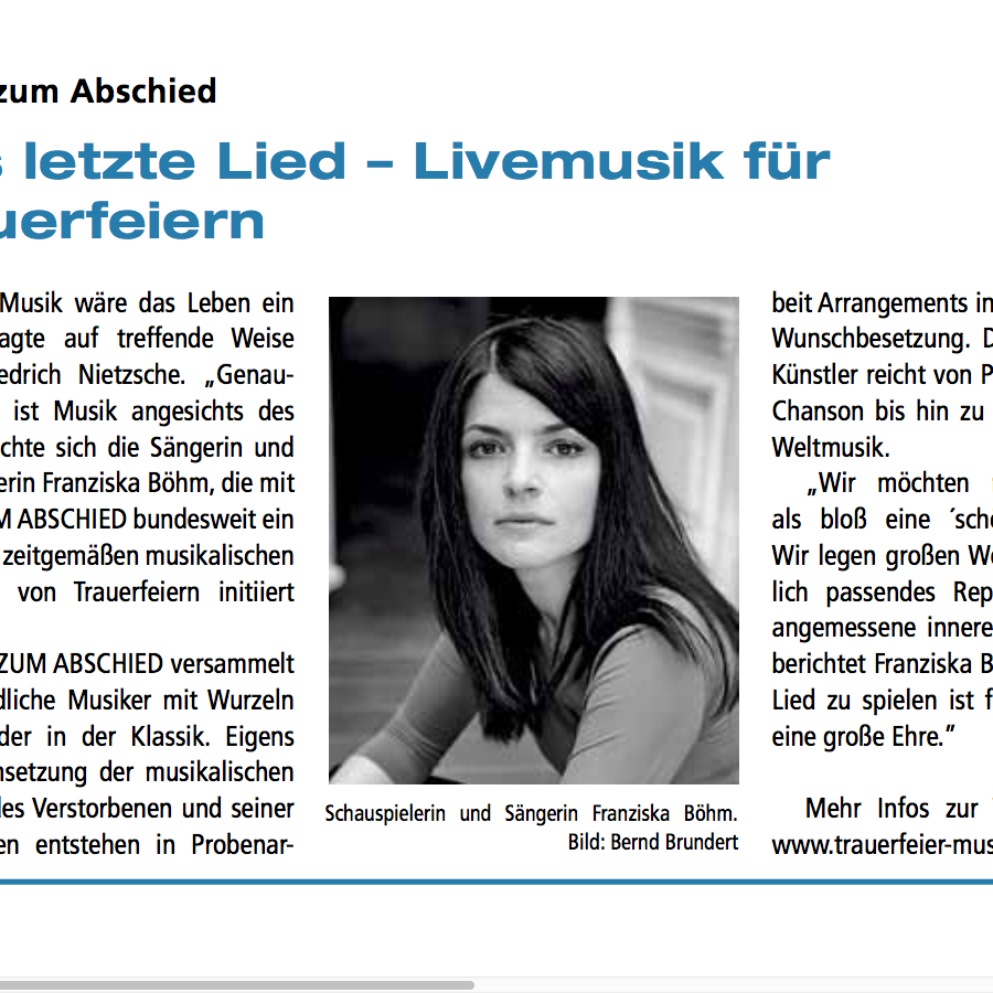 Presse Franziska Böhm